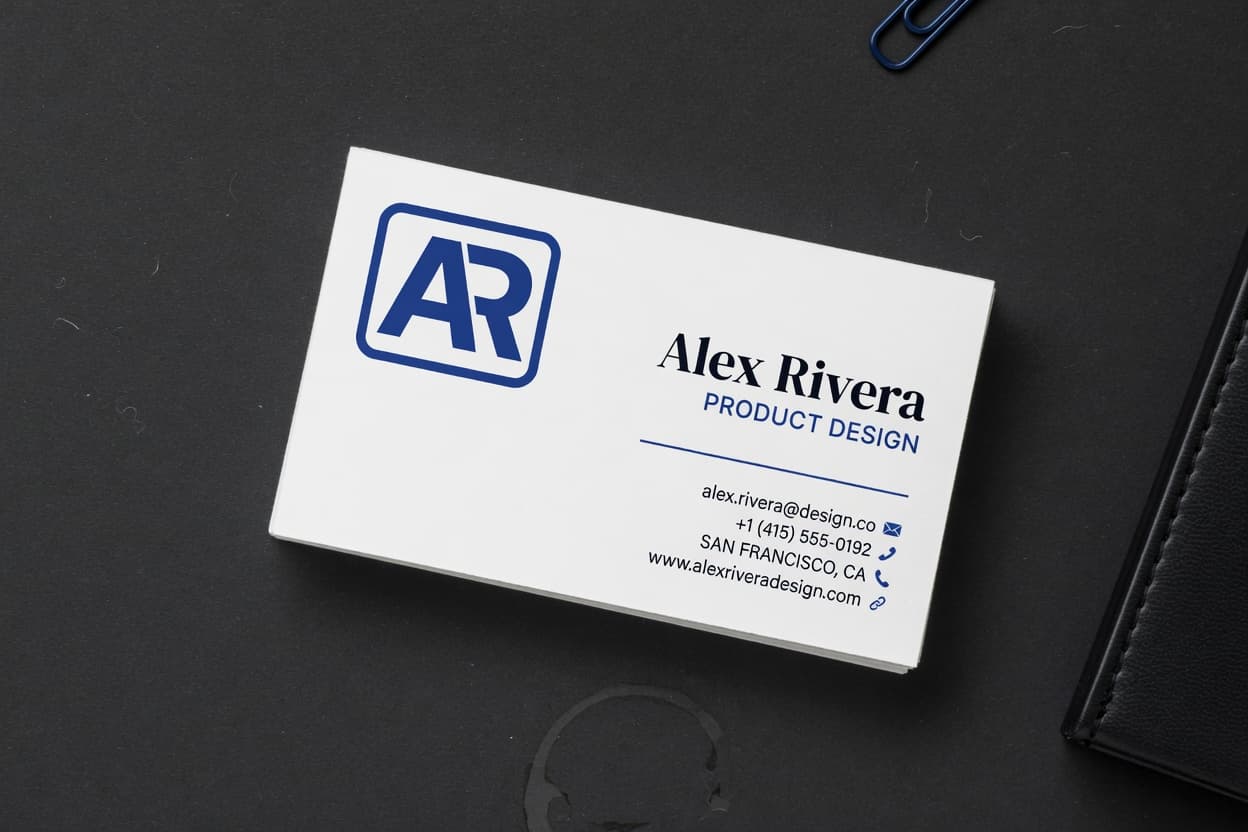 Modern business card mockup