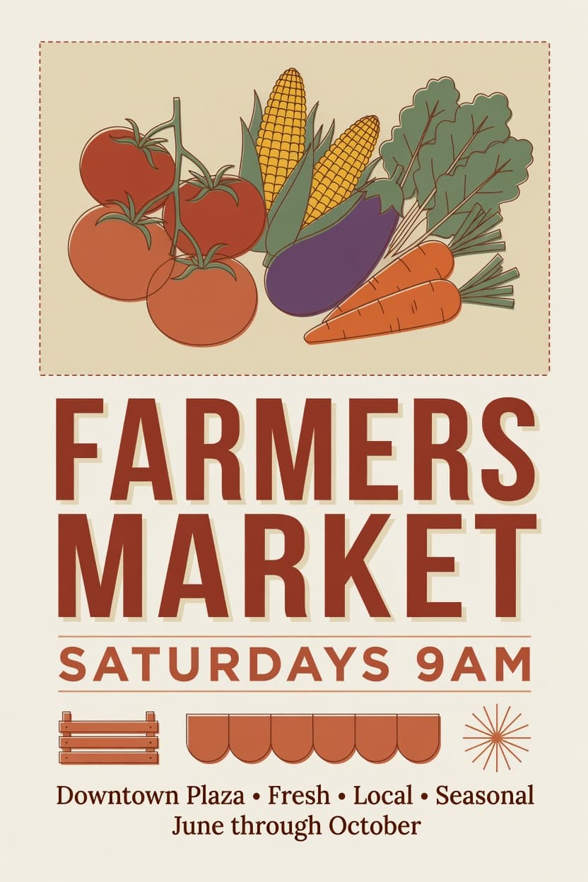 Farmers market flyer