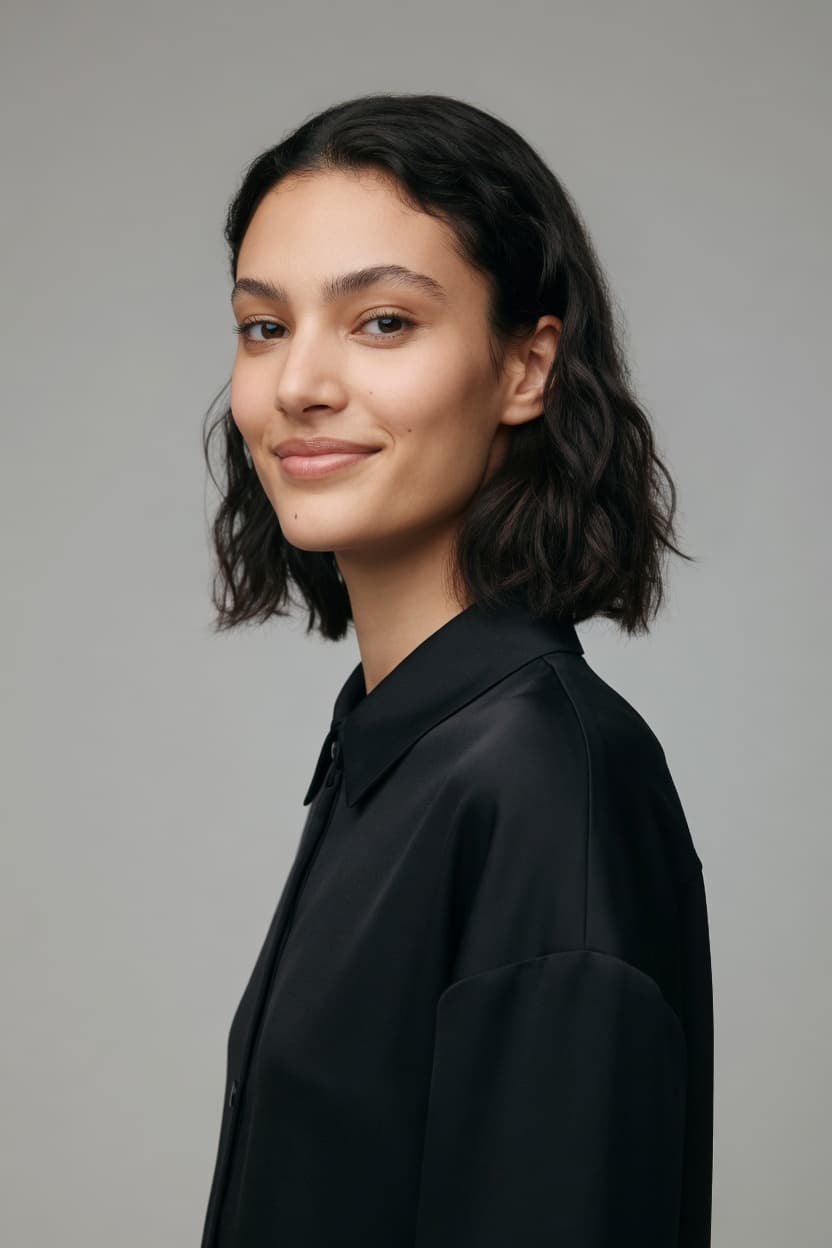 Portrait after AI face restyle