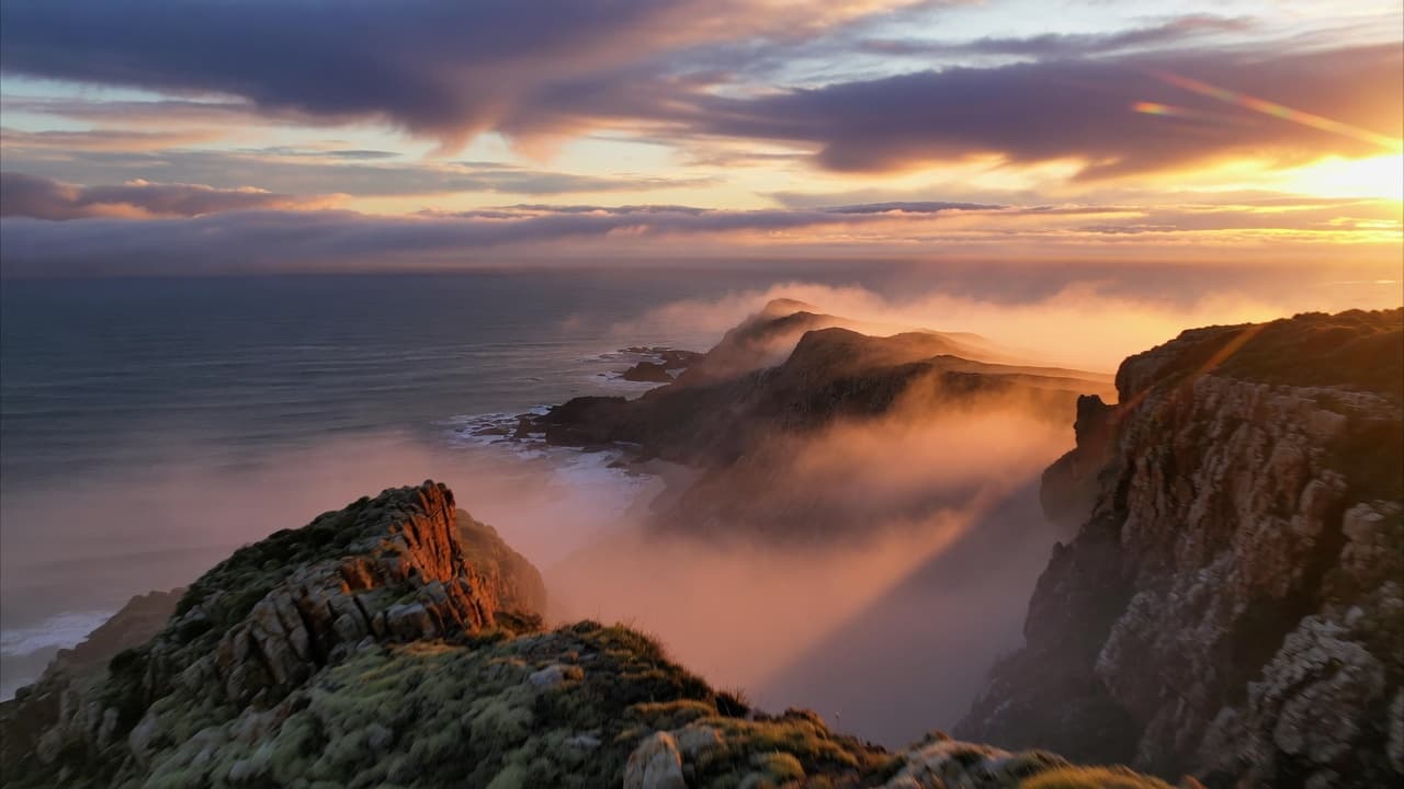 Epic landscape music video frame